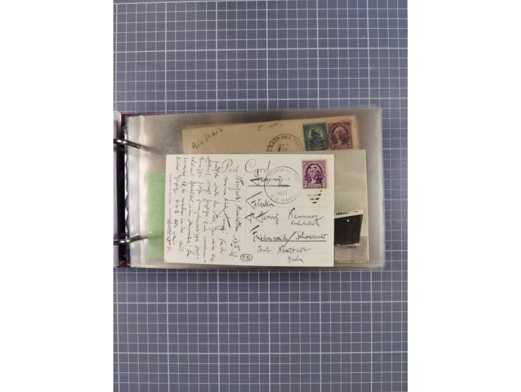 1892/1939, umfangreiche Sammlung “U.S. GERMAN SEA POST” mit ca. 400 Briefen, Karten und Ganzsachen, Schwerpunkt vor 1920 mit 