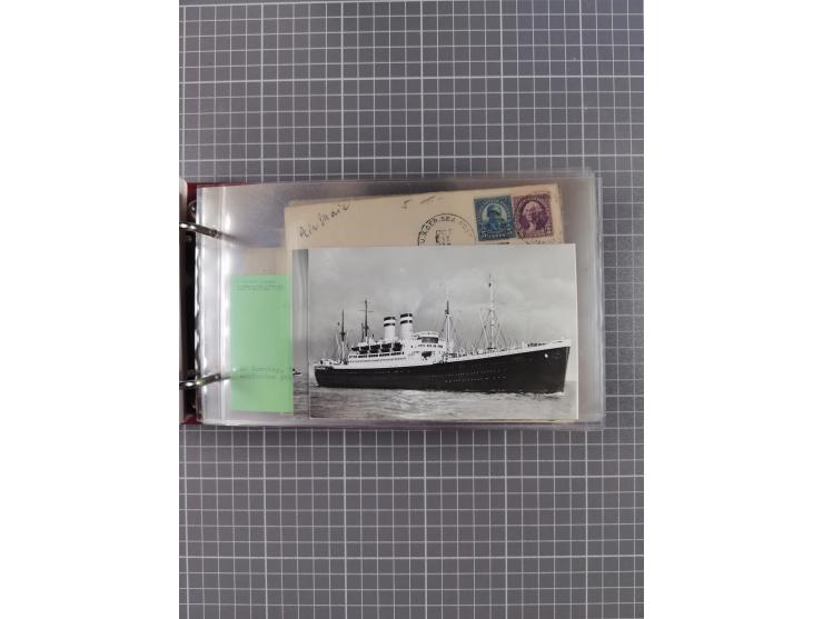 1892/1939, umfangreiche Sammlung “U.S. GERMAN SEA POST” mit ca. 400 Briefen, Karten und Ganzsachen, Schwerpunkt vor 1920 mit 