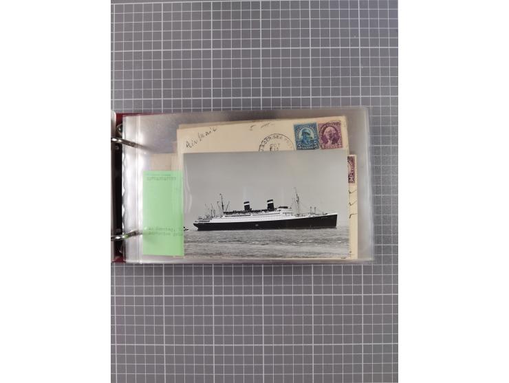 1892/1939, umfangreiche Sammlung “U.S. GERMAN SEA POST” mit ca. 400 Briefen, Karten und Ganzsachen, Schwerpunkt vor 1920 mit 