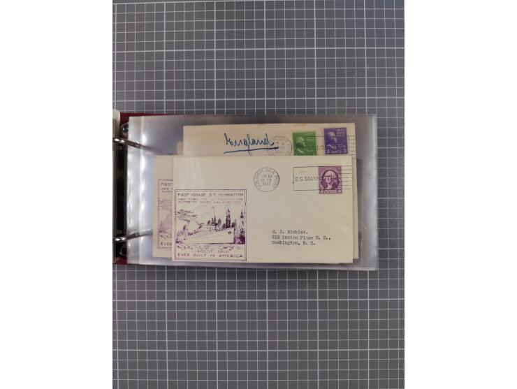 1892/1939, umfangreiche Sammlung “U.S. GERMAN SEA POST” mit ca. 400 Briefen, Karten und Ganzsachen, Schwerpunkt vor 1920 mit 