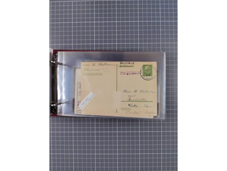 1892/1939, umfangreiche Sammlung “U.S. GERMAN SEA POST” mit ca. 400 Briefen, Karten und Ganzsachen, Schwerpunkt vor 1920 mit 