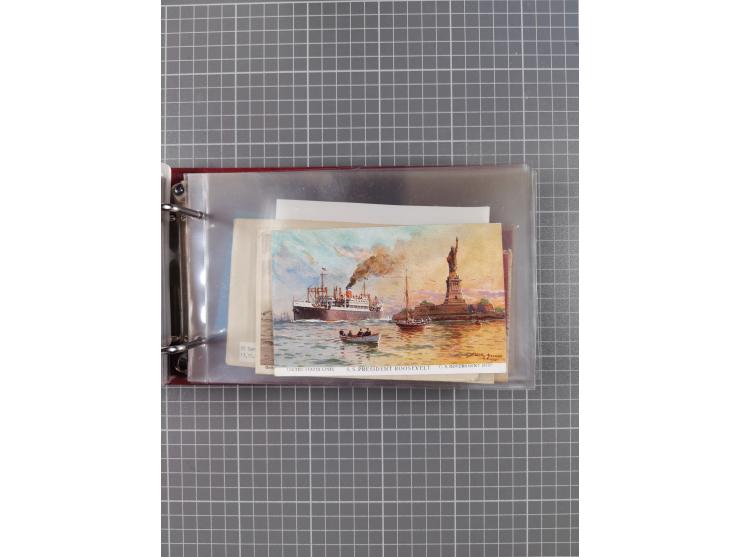 1892/1939, umfangreiche Sammlung “U.S. GERMAN SEA POST” mit ca. 400 Briefen, Karten und Ganzsachen, Schwerpunkt vor 1920 mit 