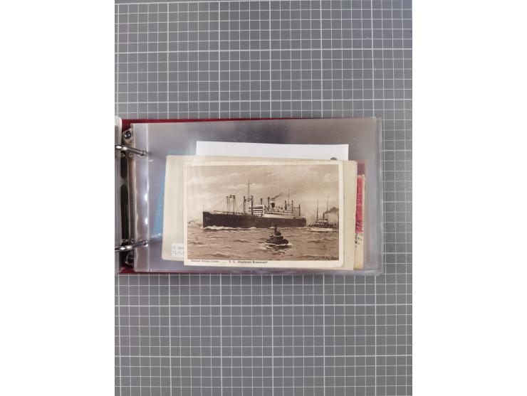 1892/1939, umfangreiche Sammlung “U.S. GERMAN SEA POST” mit ca. 400 Briefen, Karten und Ganzsachen, Schwerpunkt vor 1920 mit 