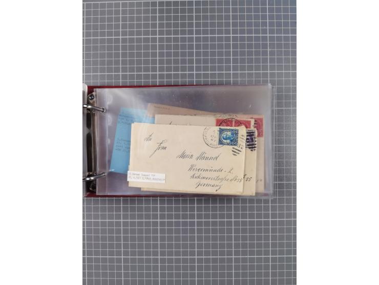 1892/1939, umfangreiche Sammlung “U.S. GERMAN SEA POST” mit ca. 400 Briefen, Karten und Ganzsachen, Schwerpunkt vor 1920 mit 