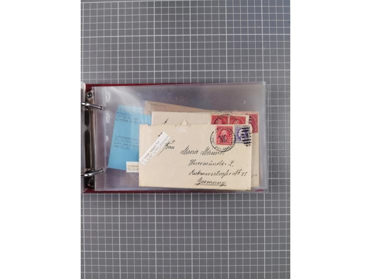 1892/1939, umfangreiche Sammlung “U.S. GERMAN SEA POST” mit ca. 400 Briefen, Karten und Ganzsachen, Schwerpunkt vor 1920 mit 
