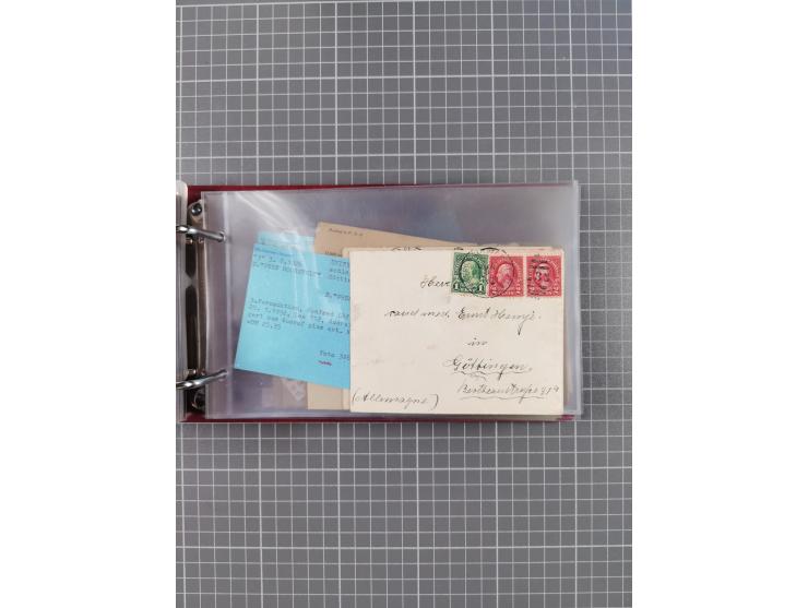 1892/1939, umfangreiche Sammlung “U.S. GERMAN SEA POST” mit ca. 400 Briefen, Karten und Ganzsachen, Schwerpunkt vor 1920 mit 