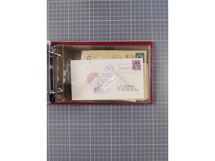 1892/1939, umfangreiche Sammlung “U.S. GERMAN SEA POST” mit ca. 400 Briefen, Karten und Ganzsachen, Schwerpunkt vor 1920 mit 