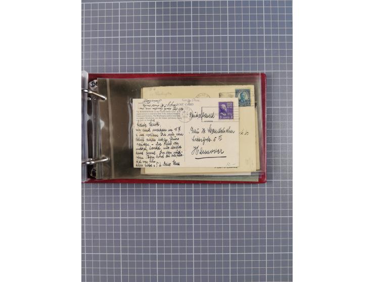 1892/1939, umfangreiche Sammlung “U.S. GERMAN SEA POST” mit ca. 400 Briefen, Karten und Ganzsachen, Schwerpunkt vor 1920 mit 