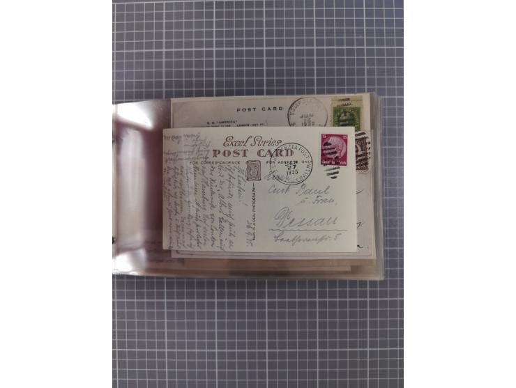 1892/1939, umfangreiche Sammlung “U.S. GERMAN SEA POST” mit ca. 400 Briefen, Karten und Ganzsachen, Schwerpunkt vor 1920 mit 