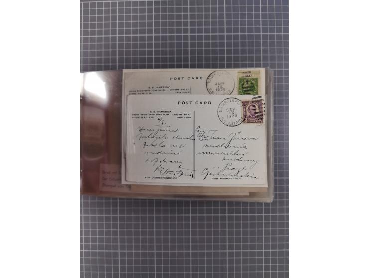 1892/1939, umfangreiche Sammlung “U.S. GERMAN SEA POST” mit ca. 400 Briefen, Karten und Ganzsachen, Schwerpunkt vor 1920 mit 
