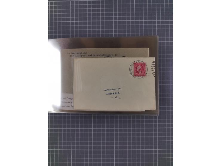 1892/1939, umfangreiche Sammlung “U.S. GERMAN SEA POST” mit ca. 400 Briefen, Karten und Ganzsachen, Schwerpunkt vor 1920 mit 
