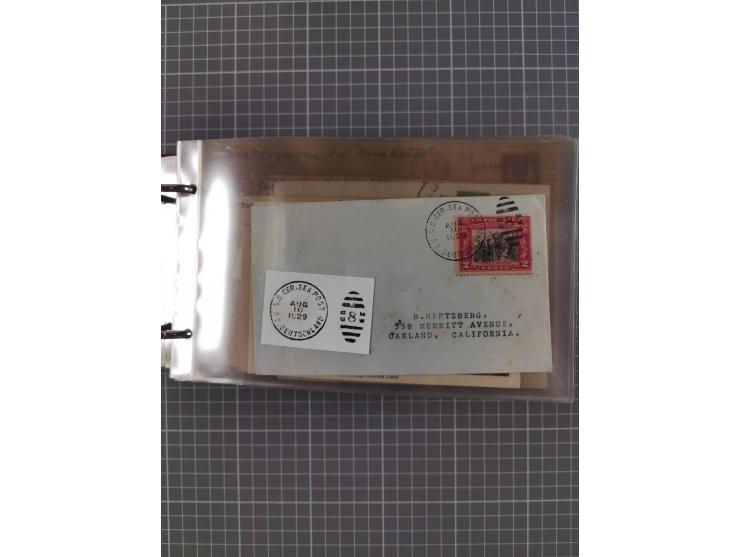 1892/1939, umfangreiche Sammlung “U.S. GERMAN SEA POST” mit ca. 400 Briefen, Karten und Ganzsachen, Schwerpunkt vor 1920 mit 