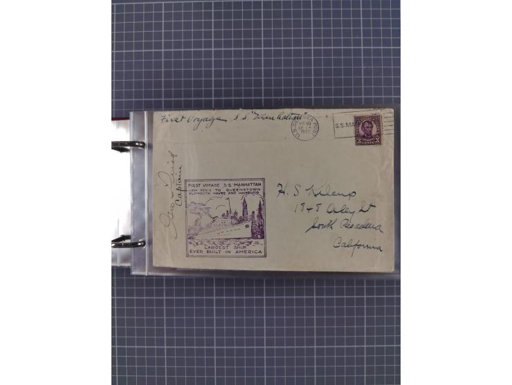 1892/1939, umfangreiche Sammlung “U.S. GERMAN SEA POST” mit ca. 400 Briefen, Karten und Ganzsachen, Schwerpunkt vor 1920 mit 