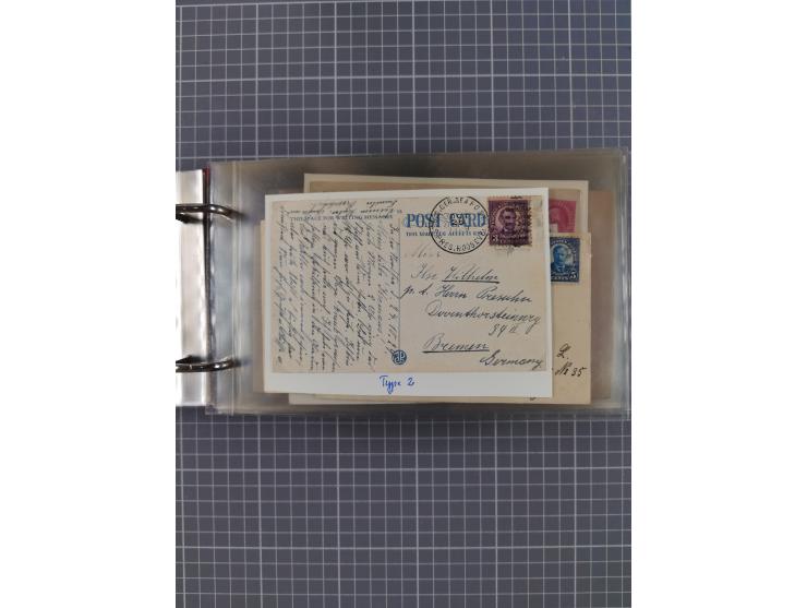 1892/1939, umfangreiche Sammlung “U.S. GERMAN SEA POST” mit ca. 400 Briefen, Karten und Ganzsachen, Schwerpunkt vor 1920 mit 