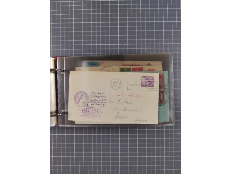 1892/1939, umfangreiche Sammlung “U.S. GERMAN SEA POST” mit ca. 400 Briefen, Karten und Ganzsachen, Schwerpunkt vor 1920 mit 