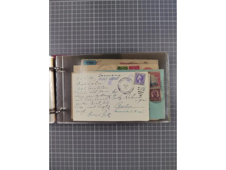 1892/1939, umfangreiche Sammlung “U.S. GERMAN SEA POST” mit ca. 400 Briefen, Karten und Ganzsachen, Schwerpunkt vor 1920 mit 