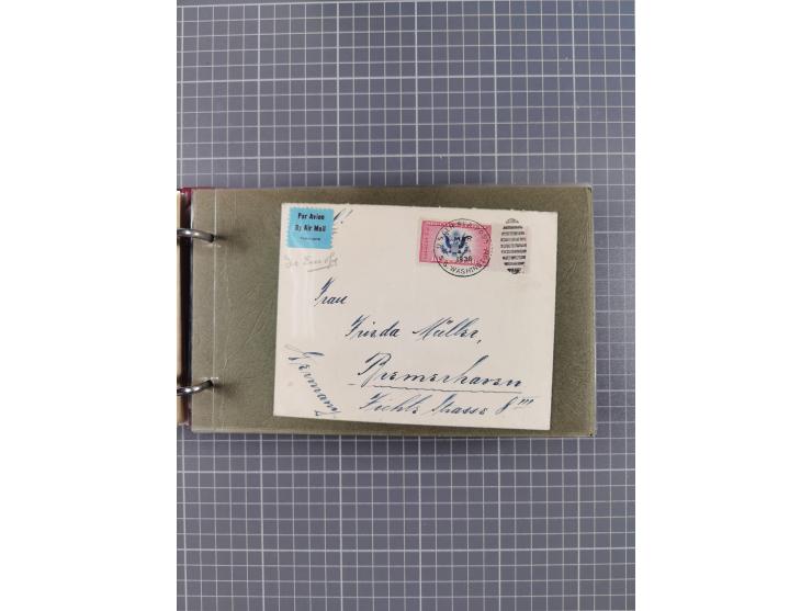 1892/1939, umfangreiche Sammlung “U.S. GERMAN SEA POST” mit ca. 400 Briefen, Karten und Ganzsachen, Schwerpunkt vor 1920 mit 