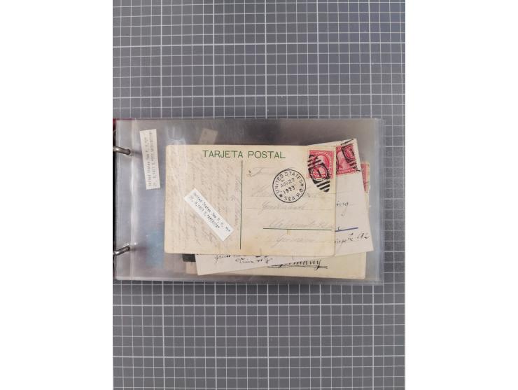 1892/1939, umfangreiche Sammlung “U.S. GERMAN SEA POST” mit ca. 400 Briefen, Karten und Ganzsachen, Schwerpunkt vor 1920 mit 
