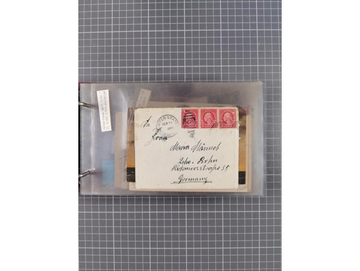 1892/1939, umfangreiche Sammlung “U.S. GERMAN SEA POST” mit ca. 400 Briefen, Karten und Ganzsachen, Schwerpunkt vor 1920 mit 