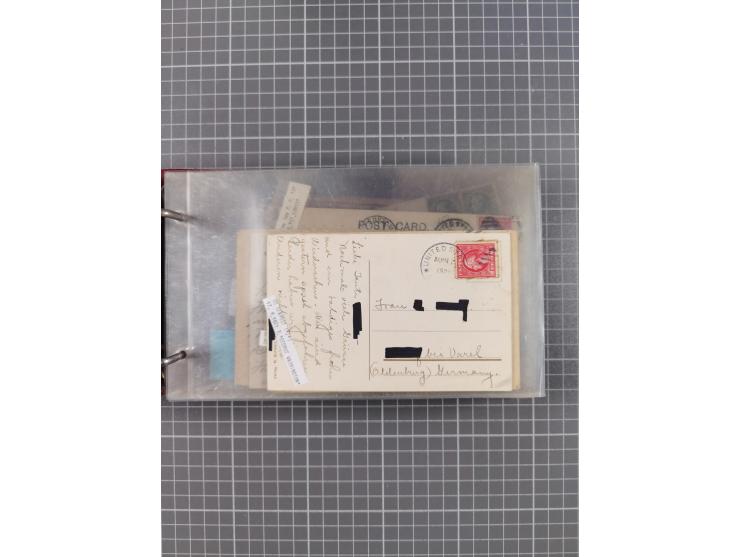 1892/1939, umfangreiche Sammlung “U.S. GERMAN SEA POST” mit ca. 400 Briefen, Karten und Ganzsachen, Schwerpunkt vor 1920 mit 