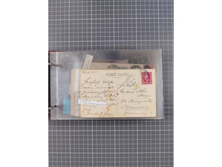 1892/1939, umfangreiche Sammlung “U.S. GERMAN SEA POST” mit ca. 400 Briefen, Karten und Ganzsachen, Schwerpunkt vor 1920 mit 