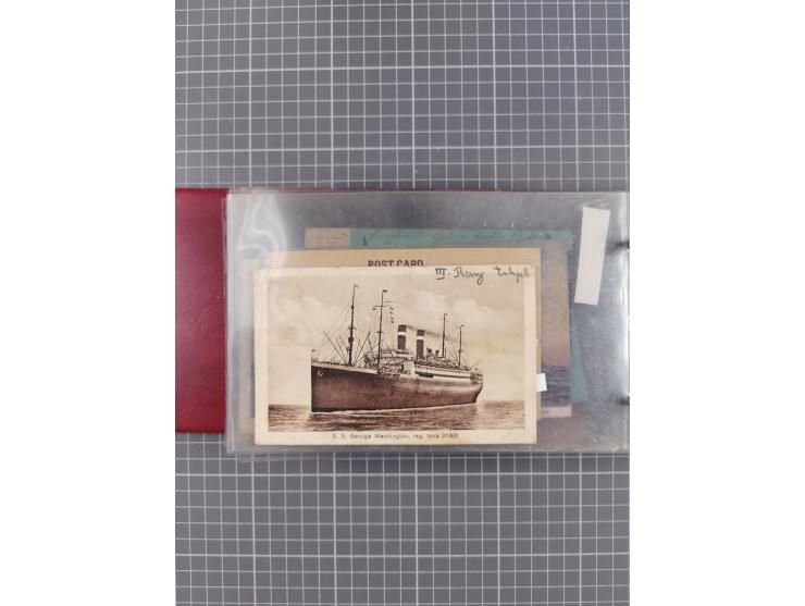 1892/1939, umfangreiche Sammlung “U.S. GERMAN SEA POST” mit ca. 400 Briefen, Karten und Ganzsachen, Schwerpunkt vor 1920 mit 
