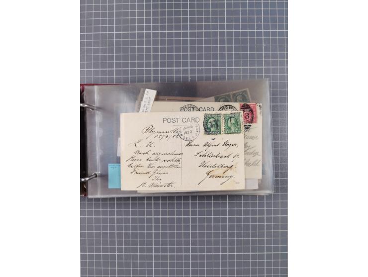 1892/1939, umfangreiche Sammlung “U.S. GERMAN SEA POST” mit ca. 400 Briefen, Karten und Ganzsachen, Schwerpunkt vor 1920 mit 