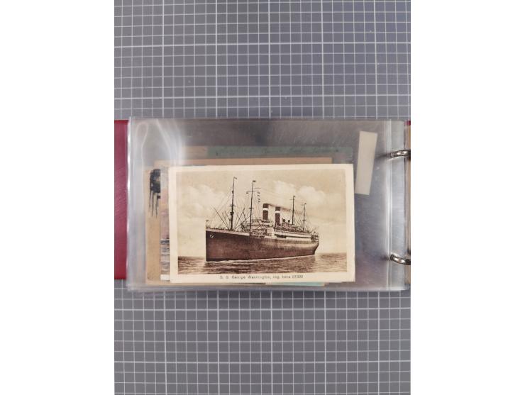 1892/1939, umfangreiche Sammlung “U.S. GERMAN SEA POST” mit ca. 400 Briefen, Karten und Ganzsachen, Schwerpunkt vor 1920 mit 