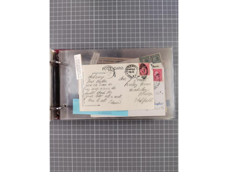 1892/1939, umfangreiche Sammlung “U.S. GERMAN SEA POST” mit ca. 400 Briefen, Karten und Ganzsachen, Schwerpunkt vor 1920 mit 