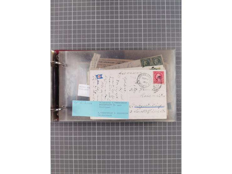 1892/1939, umfangreiche Sammlung “U.S. GERMAN SEA POST” mit ca. 400 Briefen, Karten und Ganzsachen, Schwerpunkt vor 1920 mit 