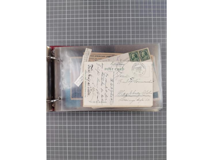 1892/1939, umfangreiche Sammlung “U.S. GERMAN SEA POST” mit ca. 400 Briefen, Karten und Ganzsachen, Schwerpunkt vor 1920 mit 