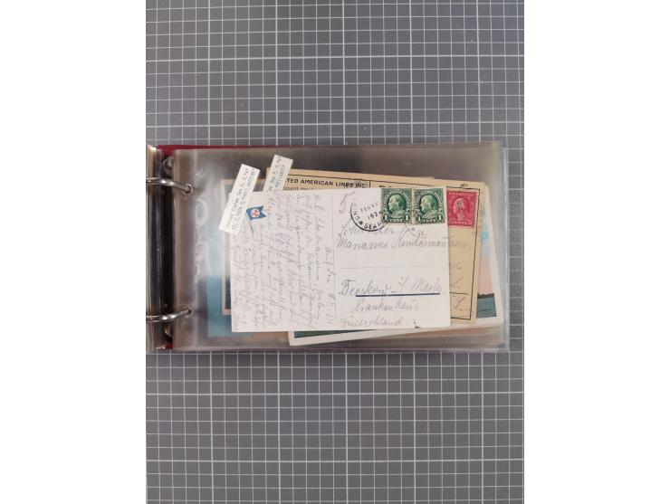 1892/1939, umfangreiche Sammlung “U.S. GERMAN SEA POST” mit ca. 400 Briefen, Karten und Ganzsachen, Schwerpunkt vor 1920 mit 
