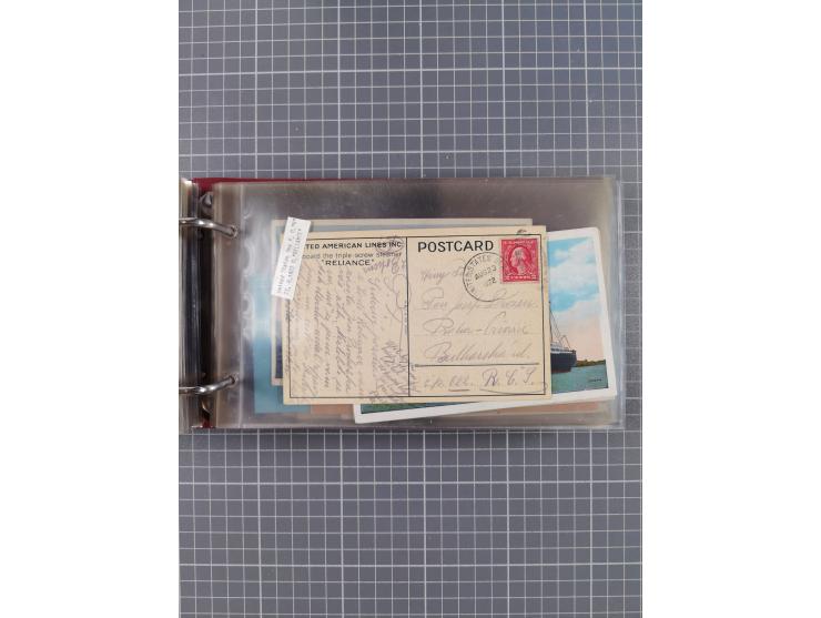 1892/1939, umfangreiche Sammlung “U.S. GERMAN SEA POST” mit ca. 400 Briefen, Karten und Ganzsachen, Schwerpunkt vor 1920 mit 