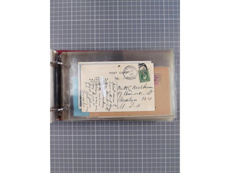 1892/1939, umfangreiche Sammlung “U.S. GERMAN SEA POST” mit ca. 400 Briefen, Karten und Ganzsachen, Schwerpunkt vor 1920 mit 