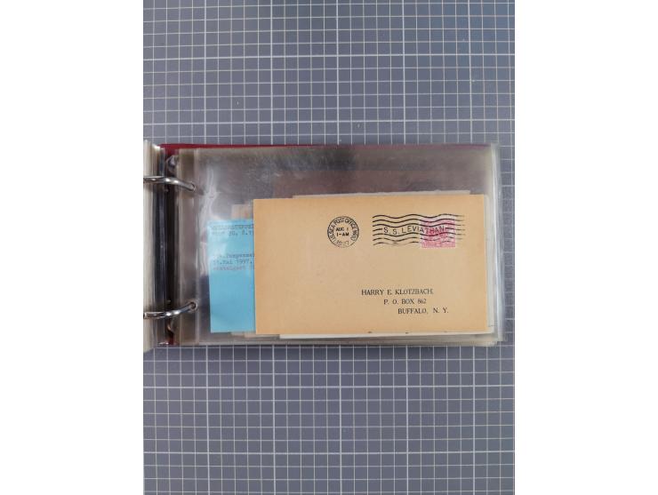 1892/1939, umfangreiche Sammlung “U.S. GERMAN SEA POST” mit ca. 400 Briefen, Karten und Ganzsachen, Schwerpunkt vor 1920 mit 