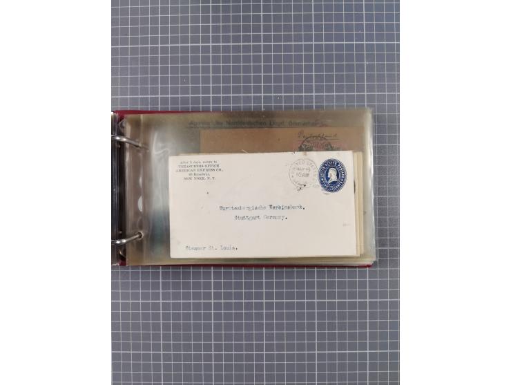 1892/1939, umfangreiche Sammlung “U.S. GERMAN SEA POST” mit ca. 400 Briefen, Karten und Ganzsachen, Schwerpunkt vor 1920 mit 