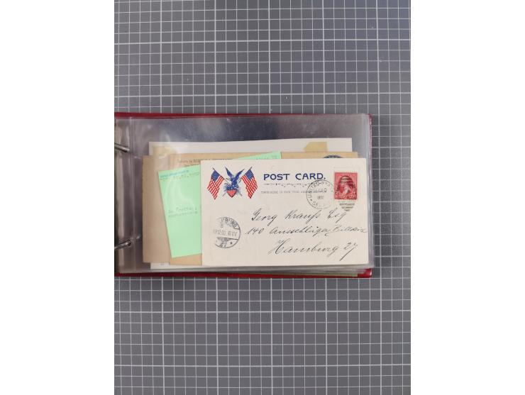 1892/1939, umfangreiche Sammlung “U.S. GERMAN SEA POST” mit ca. 400 Briefen, Karten und Ganzsachen, Schwerpunkt vor 1920 mit 