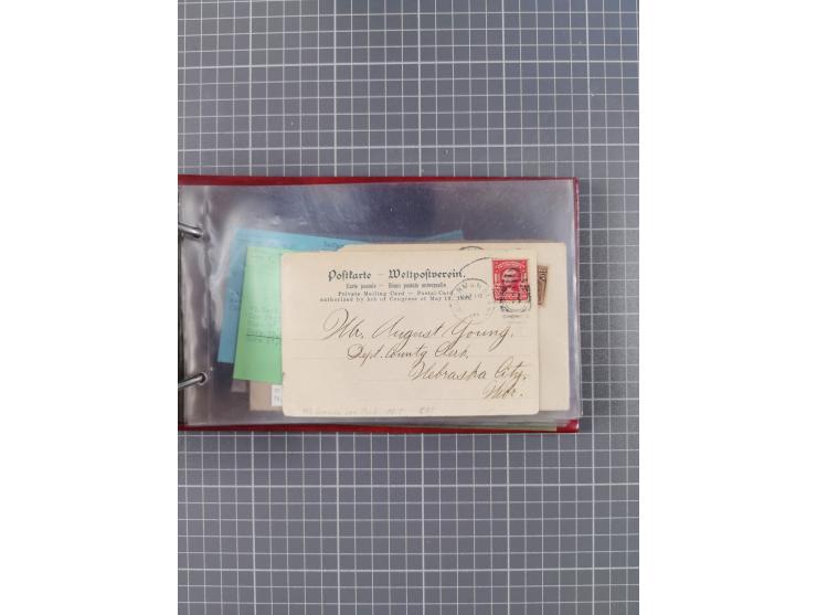 1892/1939, umfangreiche Sammlung “U.S. GERMAN SEA POST” mit ca. 400 Briefen, Karten und Ganzsachen, Schwerpunkt vor 1920 mit 