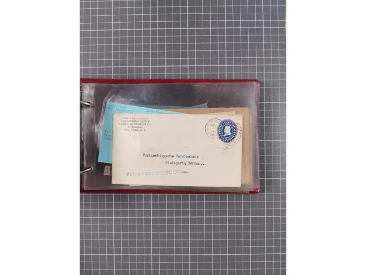 1892/1939, umfangreiche Sammlung “U.S. GERMAN SEA POST” mit ca. 400 Briefen, Karten und Ganzsachen, Schwerpunkt vor 1920 mit 