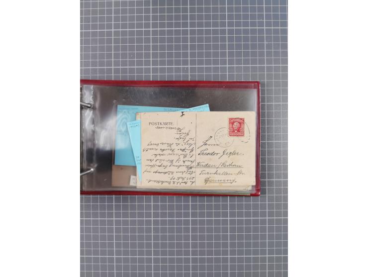 1892/1939, umfangreiche Sammlung “U.S. GERMAN SEA POST” mit ca. 400 Briefen, Karten und Ganzsachen, Schwerpunkt vor 1920 mit 