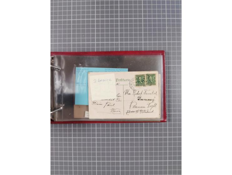 1892/1939, umfangreiche Sammlung “U.S. GERMAN SEA POST” mit ca. 400 Briefen, Karten und Ganzsachen, Schwerpunkt vor 1920 mit 