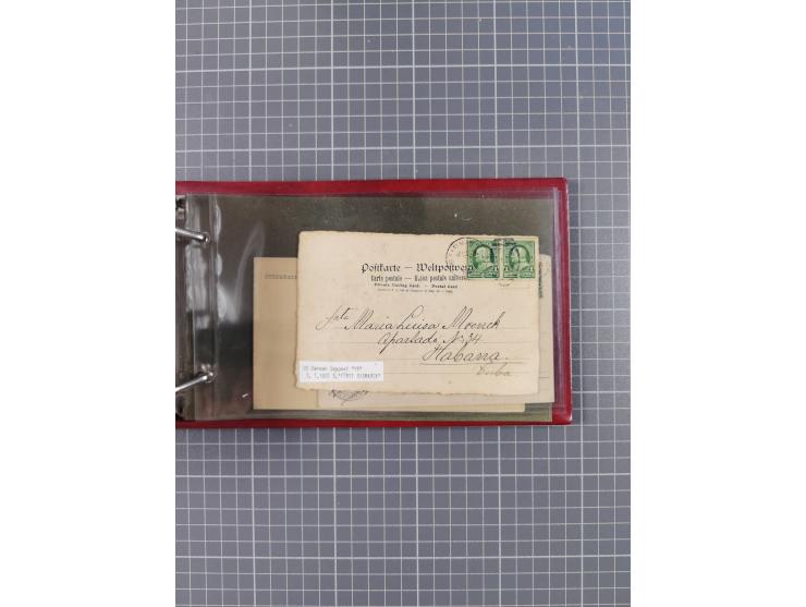 1892/1939, umfangreiche Sammlung “U.S. GERMAN SEA POST” mit ca. 400 Briefen, Karten und Ganzsachen, Schwerpunkt vor 1920 mit 