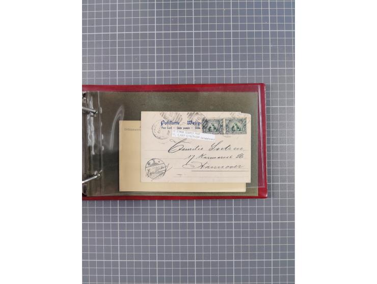 1892/1939, umfangreiche Sammlung “U.S. GERMAN SEA POST” mit ca. 400 Briefen, Karten und Ganzsachen, Schwerpunkt vor 1920 mit 