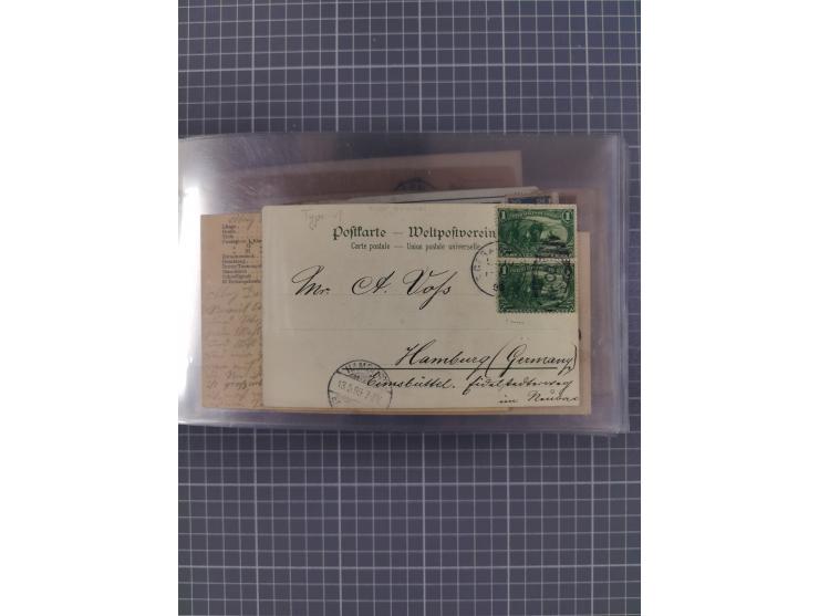 1892/1939, umfangreiche Sammlung “U.S. GERMAN SEA POST” mit ca. 400 Briefen, Karten und Ganzsachen, Schwerpunkt vor 1920 mit 