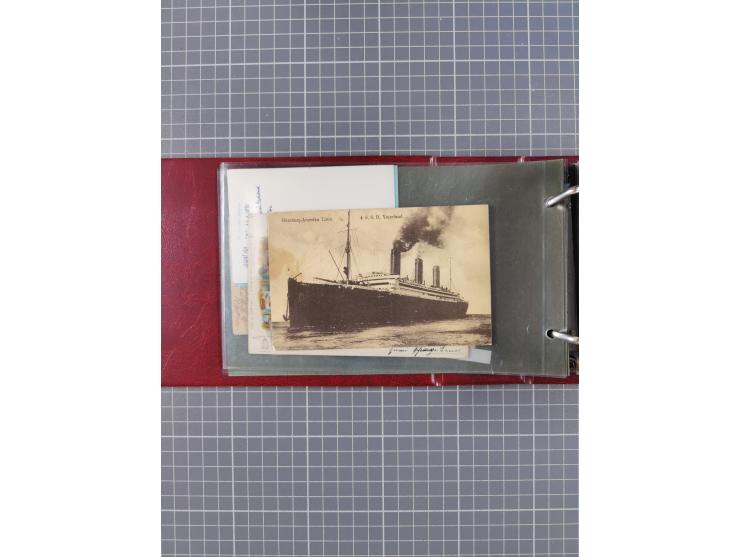 1892/1939, umfangreiche Sammlung “U.S. GERMAN SEA POST” mit ca. 400 Briefen, Karten und Ganzsachen, Schwerpunkt vor 1920 mit 