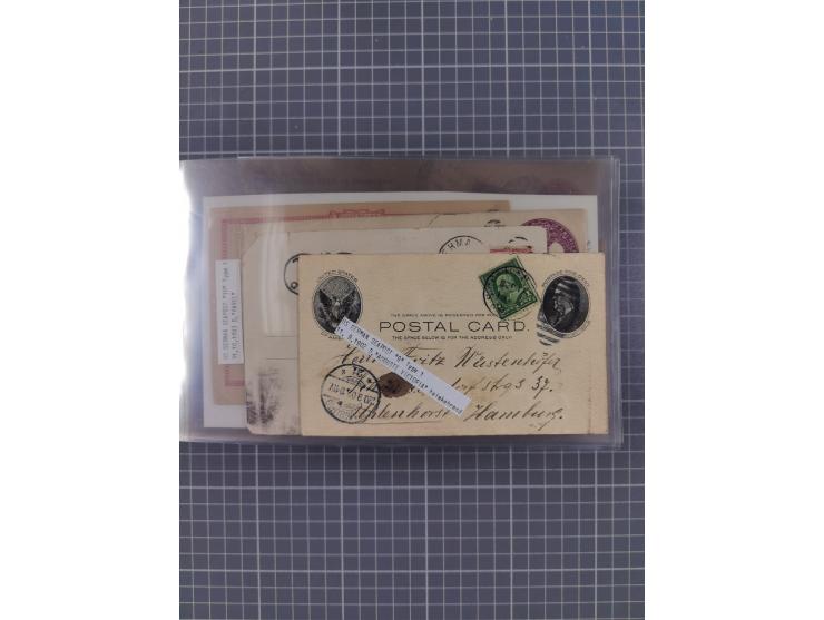 1892/1939, umfangreiche Sammlung “U.S. GERMAN SEA POST” mit ca. 400 Briefen, Karten und Ganzsachen, Schwerpunkt vor 1920 mit 