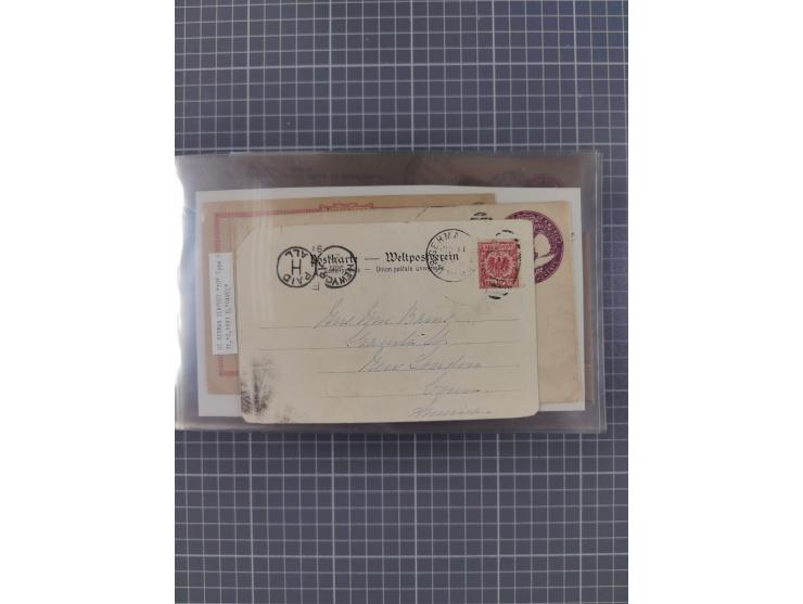 1892/1939, umfangreiche Sammlung “U.S. GERMAN SEA POST” mit ca. 400 Briefen, Karten und Ganzsachen, Schwerpunkt vor 1920 mit 