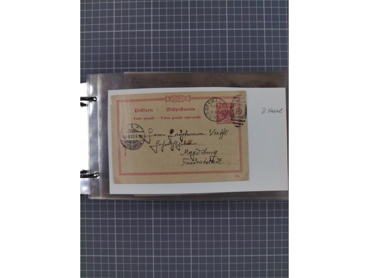 1892/1939, umfangreiche Sammlung “U.S. GERMAN SEA POST” mit ca. 400 Briefen, Karten und Ganzsachen, Schwerpunkt vor 1920 mit 