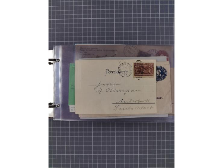 1892/1939, umfangreiche Sammlung “U.S. GERMAN SEA POST” mit ca. 400 Briefen, Karten und Ganzsachen, Schwerpunkt vor 1920 mit 