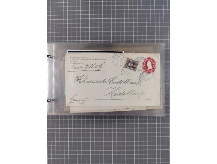 1892/1939, umfangreiche Sammlung “U.S. GERMAN SEA POST” mit ca. 400 Briefen, Karten und Ganzsachen, Schwerpunkt vor 1920 mit 